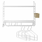 Etagère d'entrée en métal blanche String Hallway - String furniture - The Cool Republic