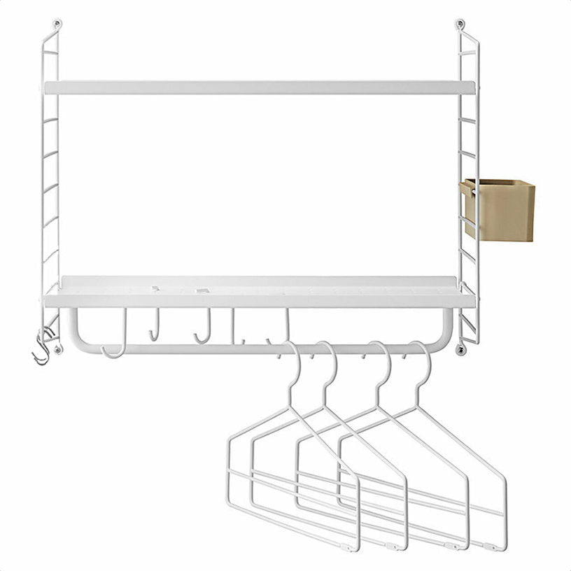 Etagère d'entrée en métal blanche String Hallway - String furniture - The Cool Republic