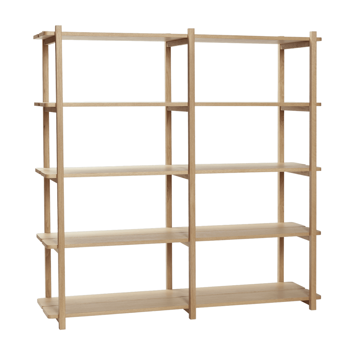 Étagère en bois de chêne double Mason - Hübsch - The Cool Republic