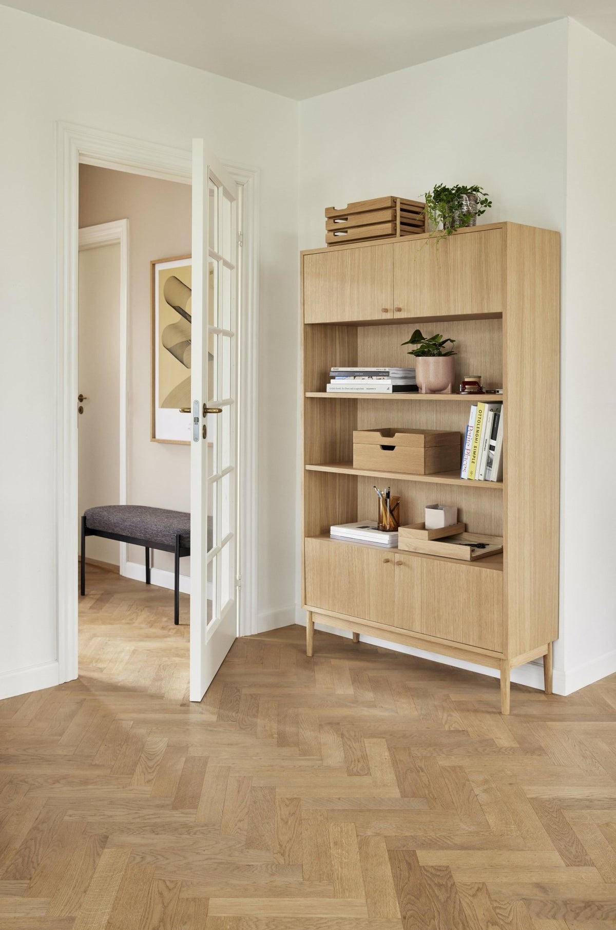 Etagère en bois de chêne Prime - Hübsch - The Cool Republic