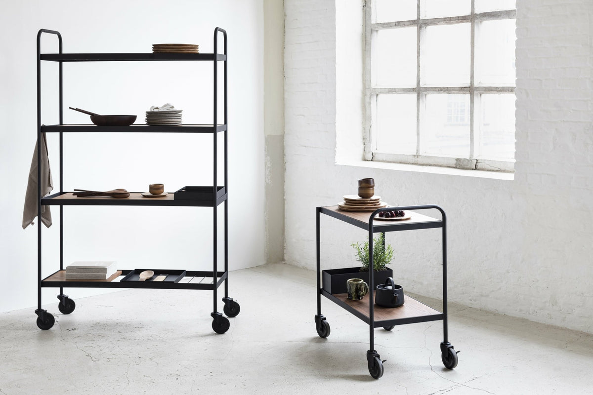 Etagère en bois et métal noire James 170cm - Serax - The Cool Republic