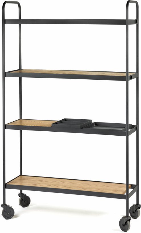 Etagère en bois et métal noire James 170cm - Serax - The Cool Republic