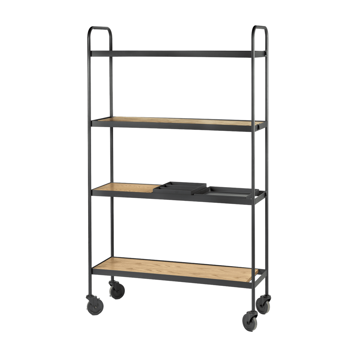 Wood and metal shelf black James 170cm - Serax - The Cool Republic