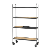 Etagère en bois et métal noire James 170cm - Serax - The Cool Republic