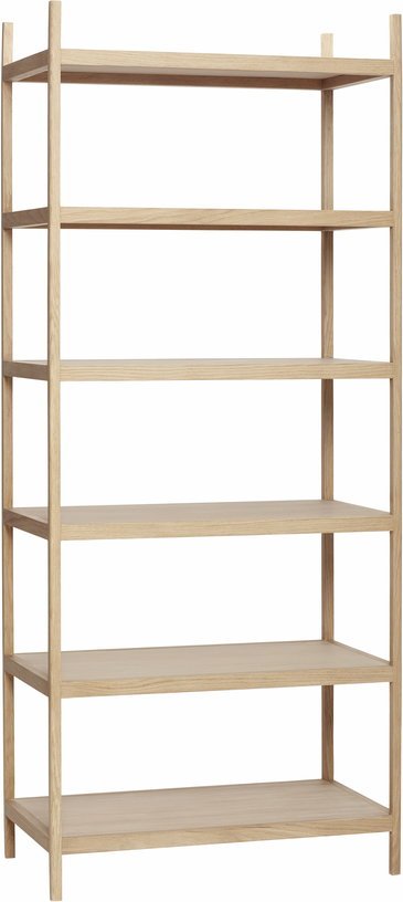 Étagère en chêne 6 niveaux naturel - Hübsch - The Cool Republic