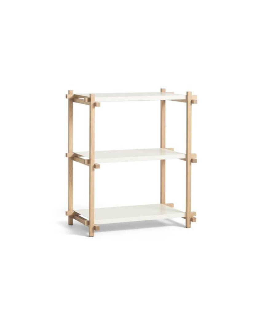 Étagère en chêne blanc amande 75,5x44,5x85,5 cm Woody - HAY - The Cool Republic