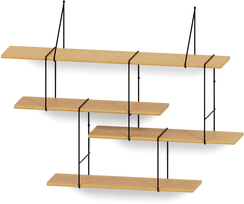 Étagère en chêne et acier noir setup 1 Link - Studio Hausen - The Cool Republic