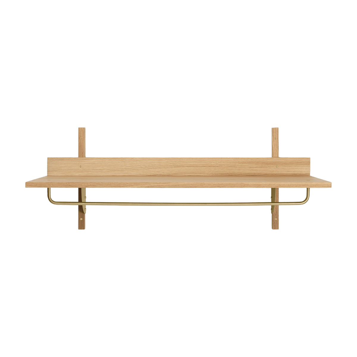Etagère en frêne beige et dorée Sector - Ferm living - The Cool Republic