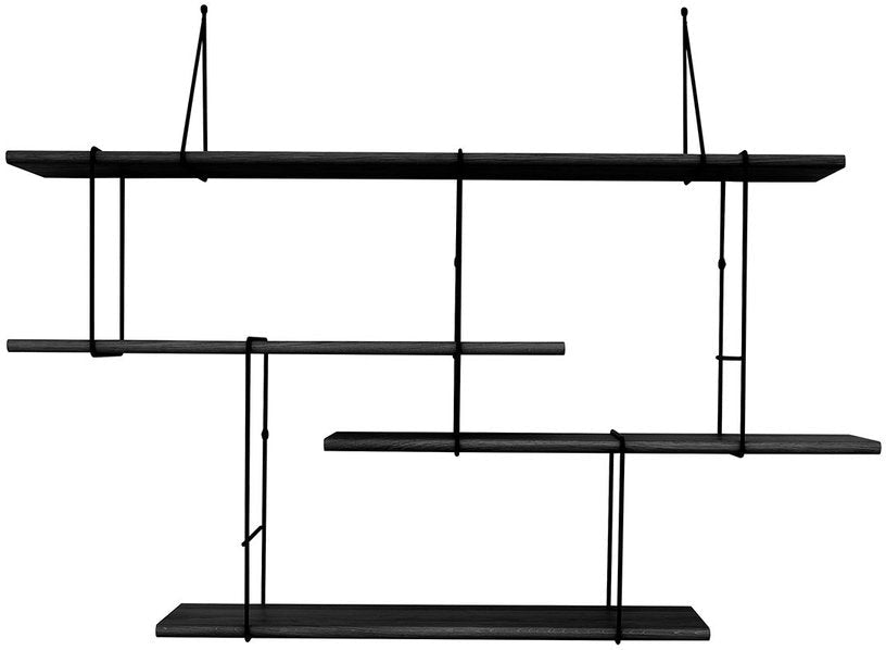 Étagère en frêne et acier noir setup 1 Link - Studio Hausen - The Cool Republic