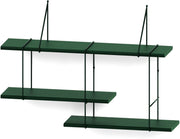 Étagère en hêtre et acier vert forêt Shrink - Studio Hausen