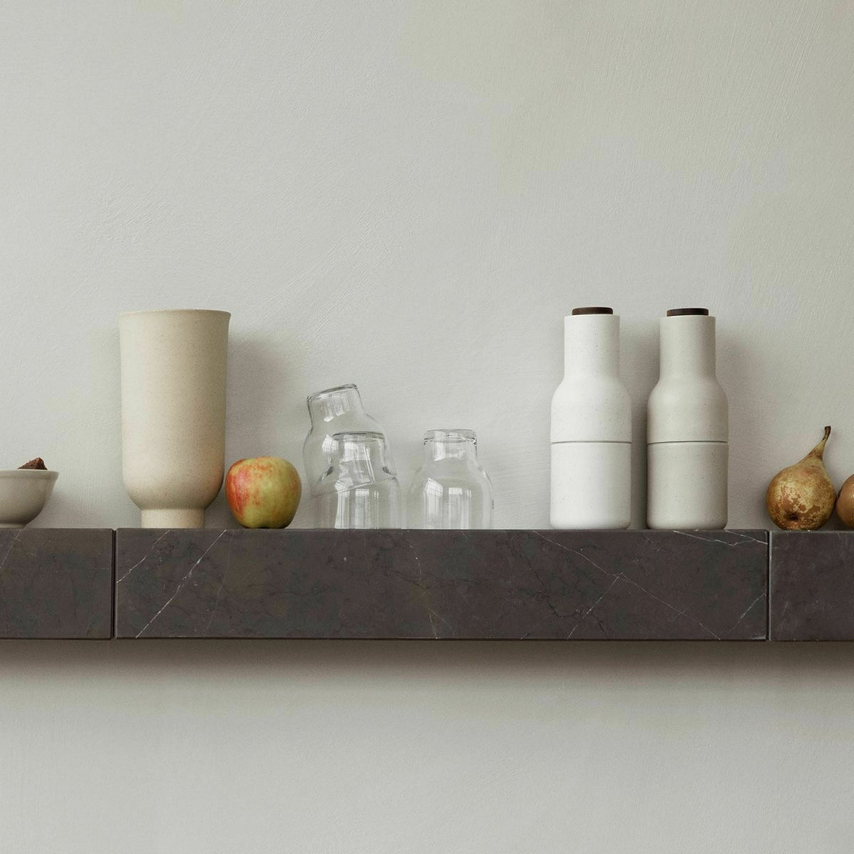 Étagère en marbre gris Plinth - Audo - The Cool Republic