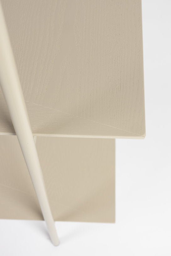 Etagère en métal et bois beige 40x120x180cm Solis - The Cool Republic - The Cool Republic