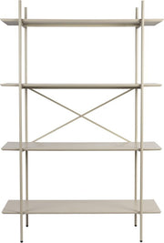 Etagère en métal et bois beige 40x120x180cm Solis - The Cool Republic - The Cool Republic