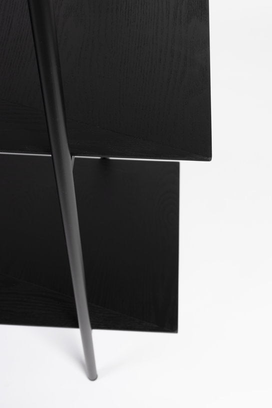 Etagère en métal et bois noir 40x120x180cm Solis - The Cool Republic - The Cool Republic
