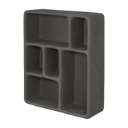 Etagère en résine anthracite 43,5 x 49,5 cm Art Studio - Mette Ditmer - The Cool Republic