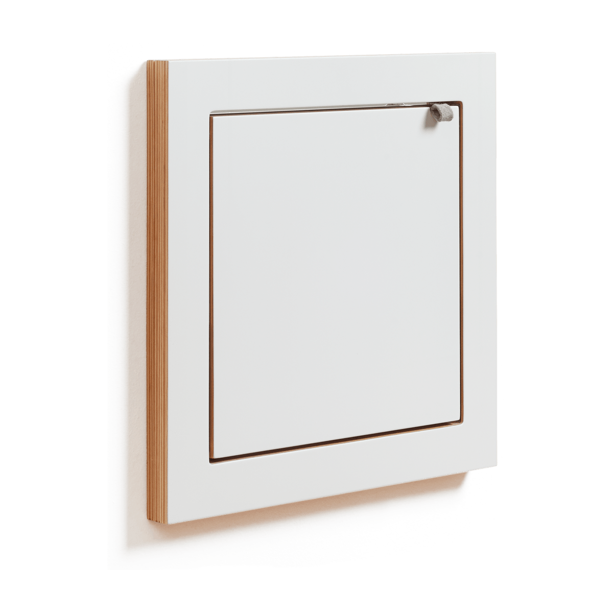 Étagère et miroir murale en bouleau blanc 40x31x40cm Fläpps - Ambivalenz - The Cool Republic