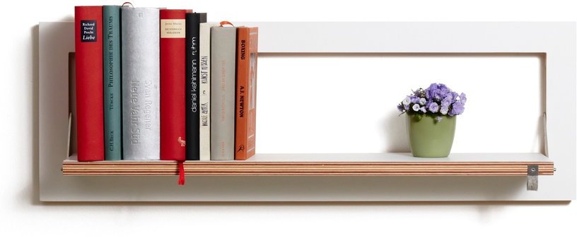 Étagère modulable blanche 80 x 27 cm Fläpps - Ambivalenz - The Cool Republic