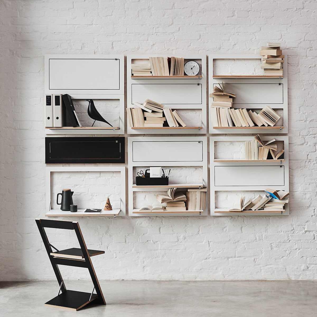 Étagère modulable blanche 80 x 40 cm Fläpps - Ambivalenz - The Cool Republic