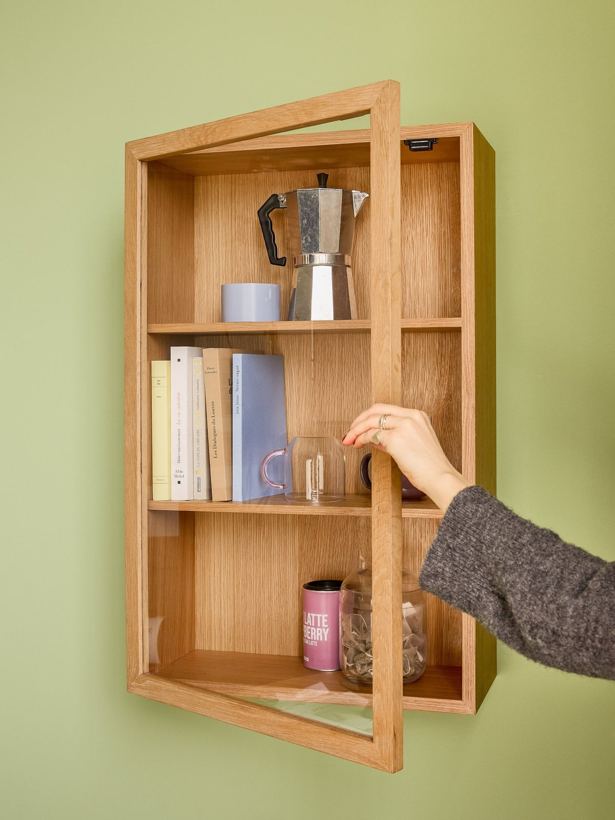 Étagère murale 2 tablettes en chêne 80 x 50 cm - HÜbsch - The Cool Republic