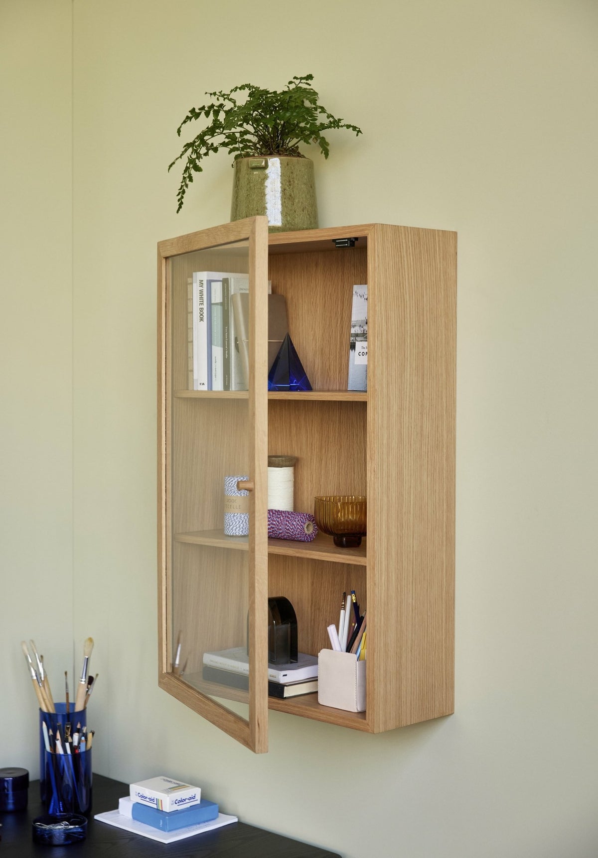 Étagère murale 2 tablettes en chêne 80 x 50 cm - HÜbsch - The Cool Republic