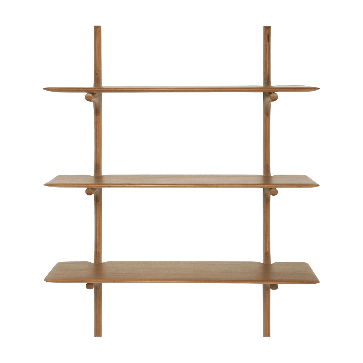 Étagère murale 3 étages en acajou massif 100 x 35 x 126 cm PI - Ethnicraft Accessories - The Cool Republic