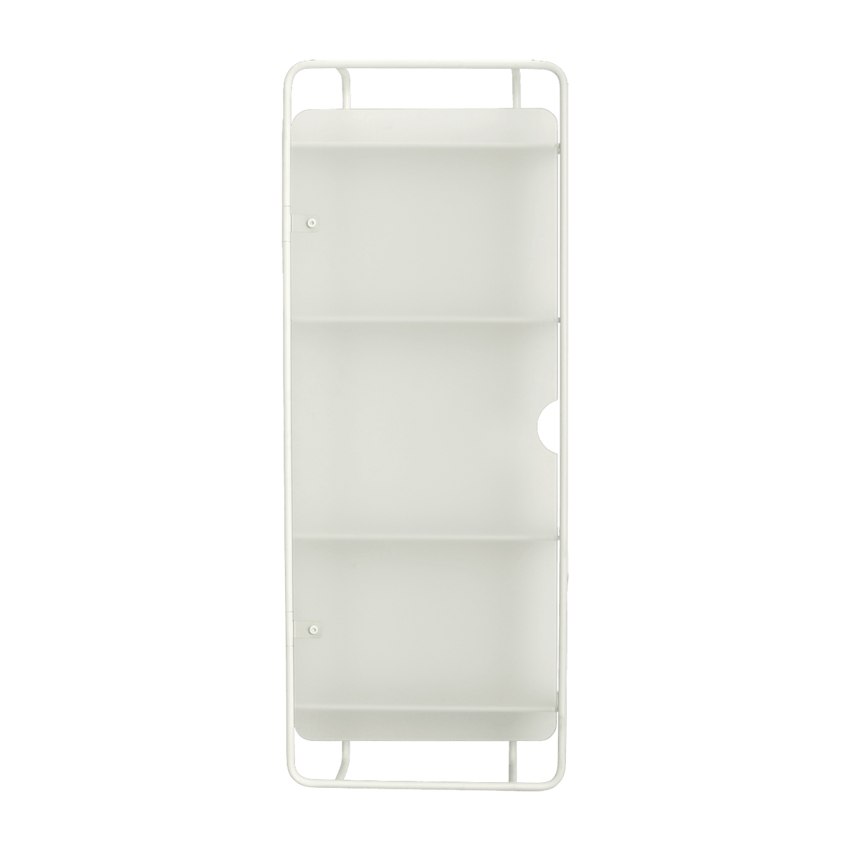 Étagère murale 4 tablettes en verre et métal blanc - Hübsch - The Cool Republic