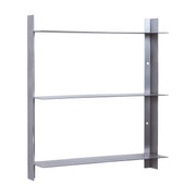 Étagère murale en acier grise 41x11x46cm Nickel - Hübsch