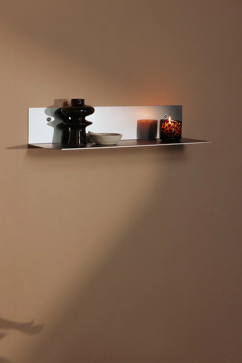 Etagère murale en acier inoxydable 50x15,5x10cm Raw - Metallbude - The Cool Republic