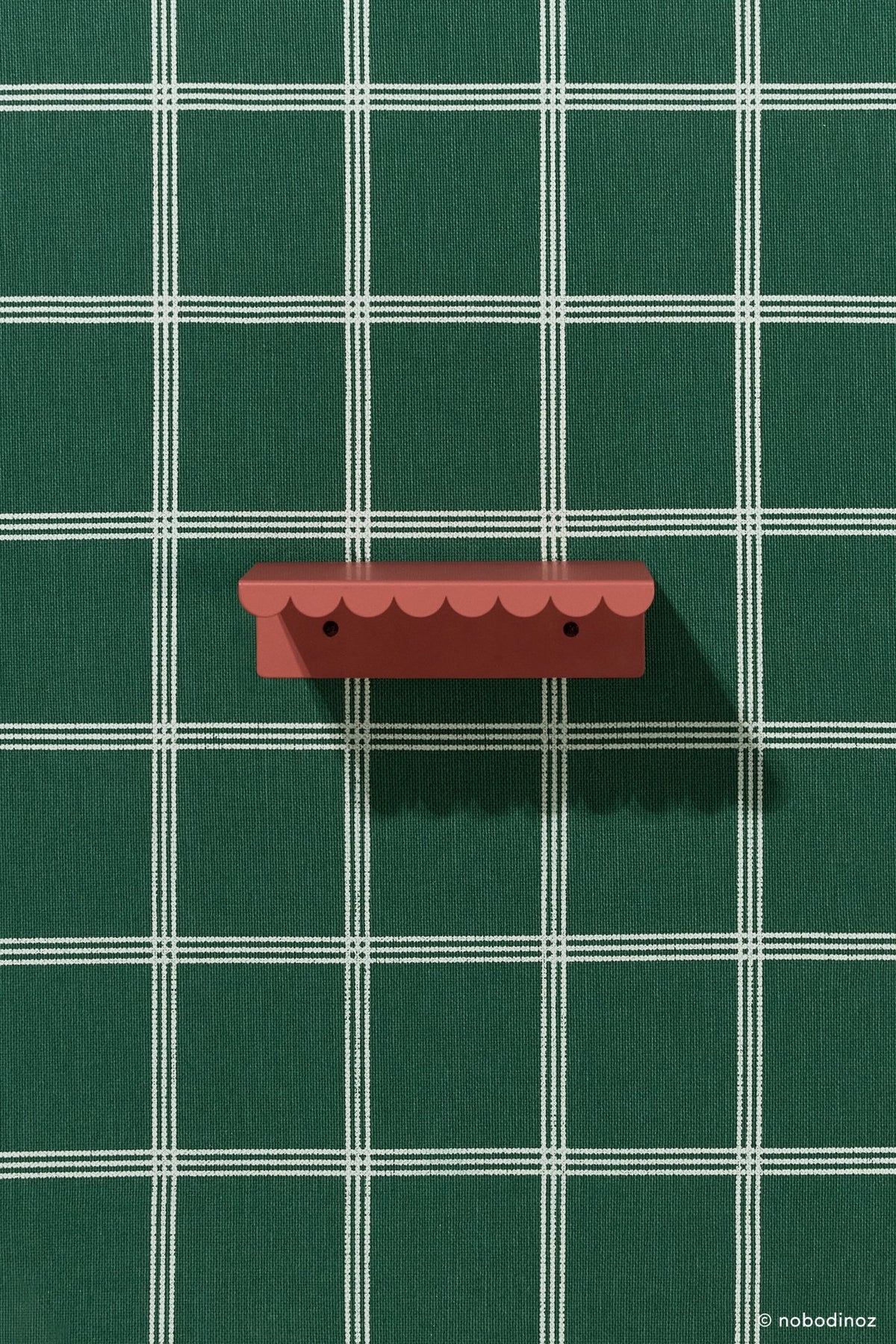 Etagère murale en acier laqué rouge mat 20x16x6cm - Nobodinoz - The Cool Republic