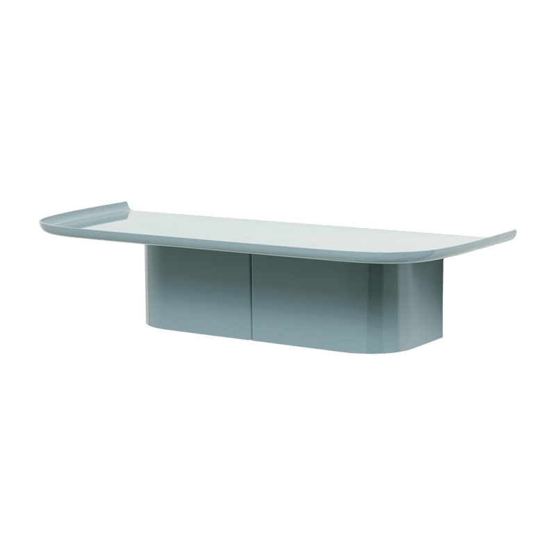Étagère murale en aluminium bleu océan M Korpus - HAY - The Cool Republic