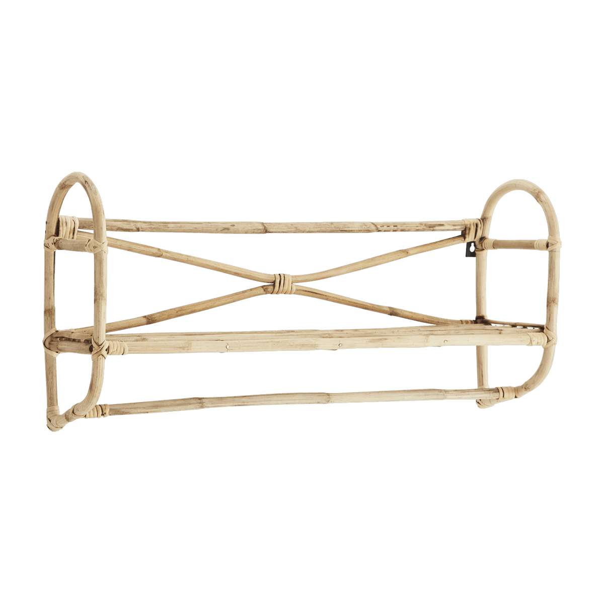 Étagère murale en bambou naturel 63x19x22cm - Madam Stoltz - The Cool Republic