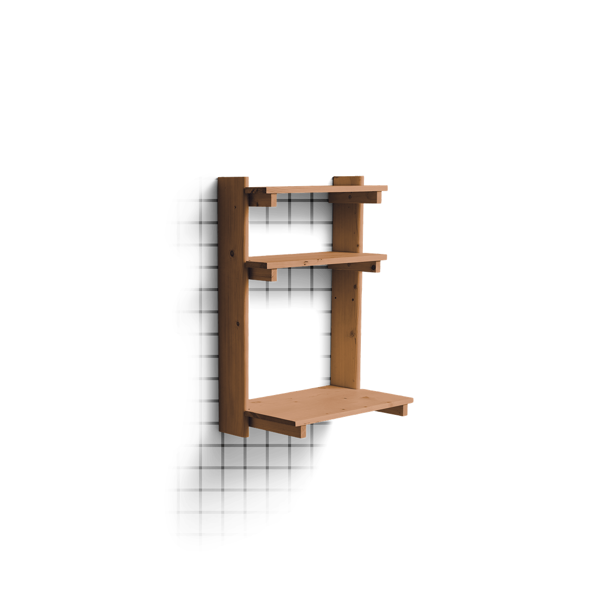 Etagère murale en bois 60x40x90,5cm Beam - Form&Refine - The Cool Republic