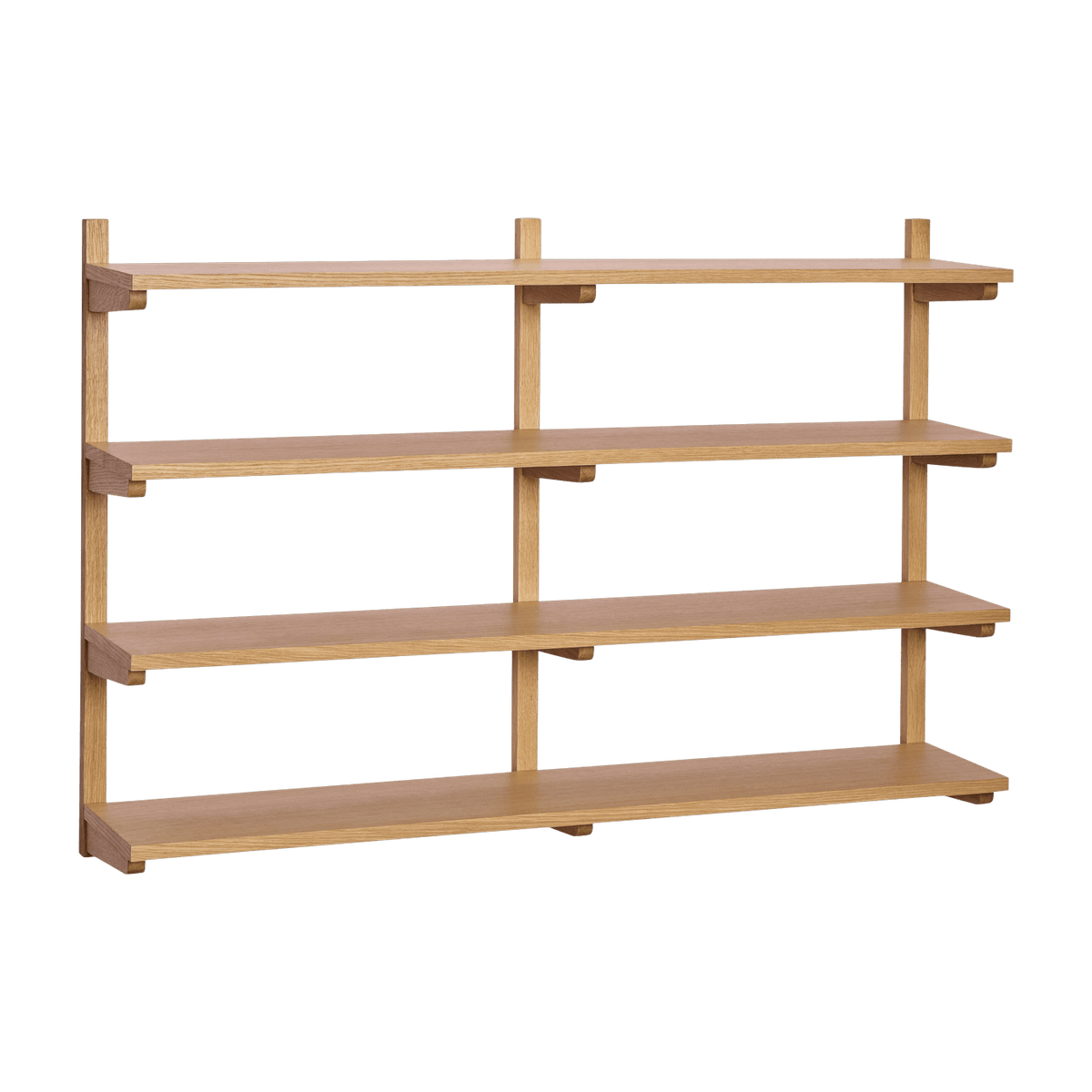 Étagère murale en bois de chêne 120x24x80cm Unit - Hübsch - The Cool Republic