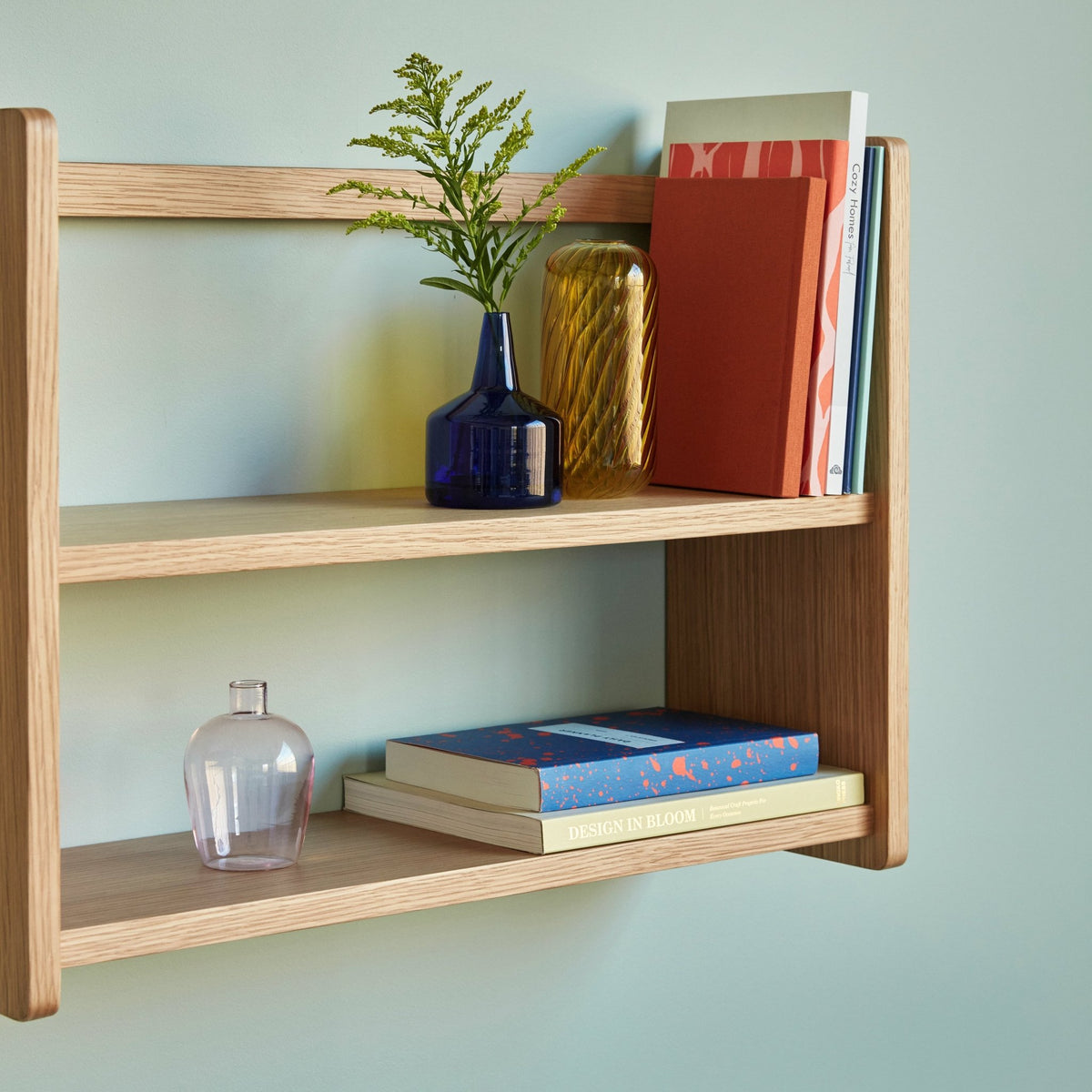 Etagère murale en bois de chêne 60x20xh44cm - Hübsch - The Cool Republic