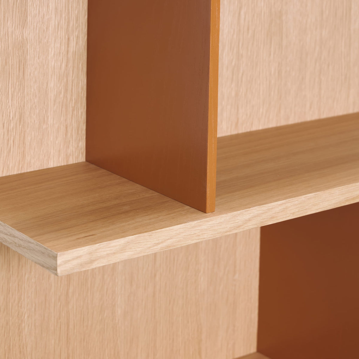Étagère murale en bois de chêne naturel 60x22x80cm Stand - Hübsch — vue 3