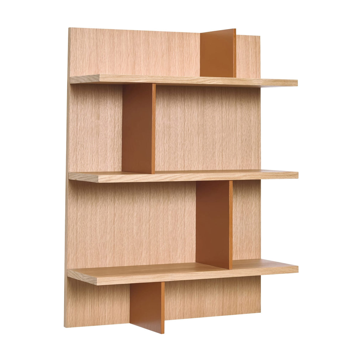 Étagère murale en bois de chêne naturel 60x22x80cm Stand - Hübsch — vue 4