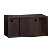 Étagère murale en bois de peuplier marron 40x20x20cm Herringbone - Hübsch