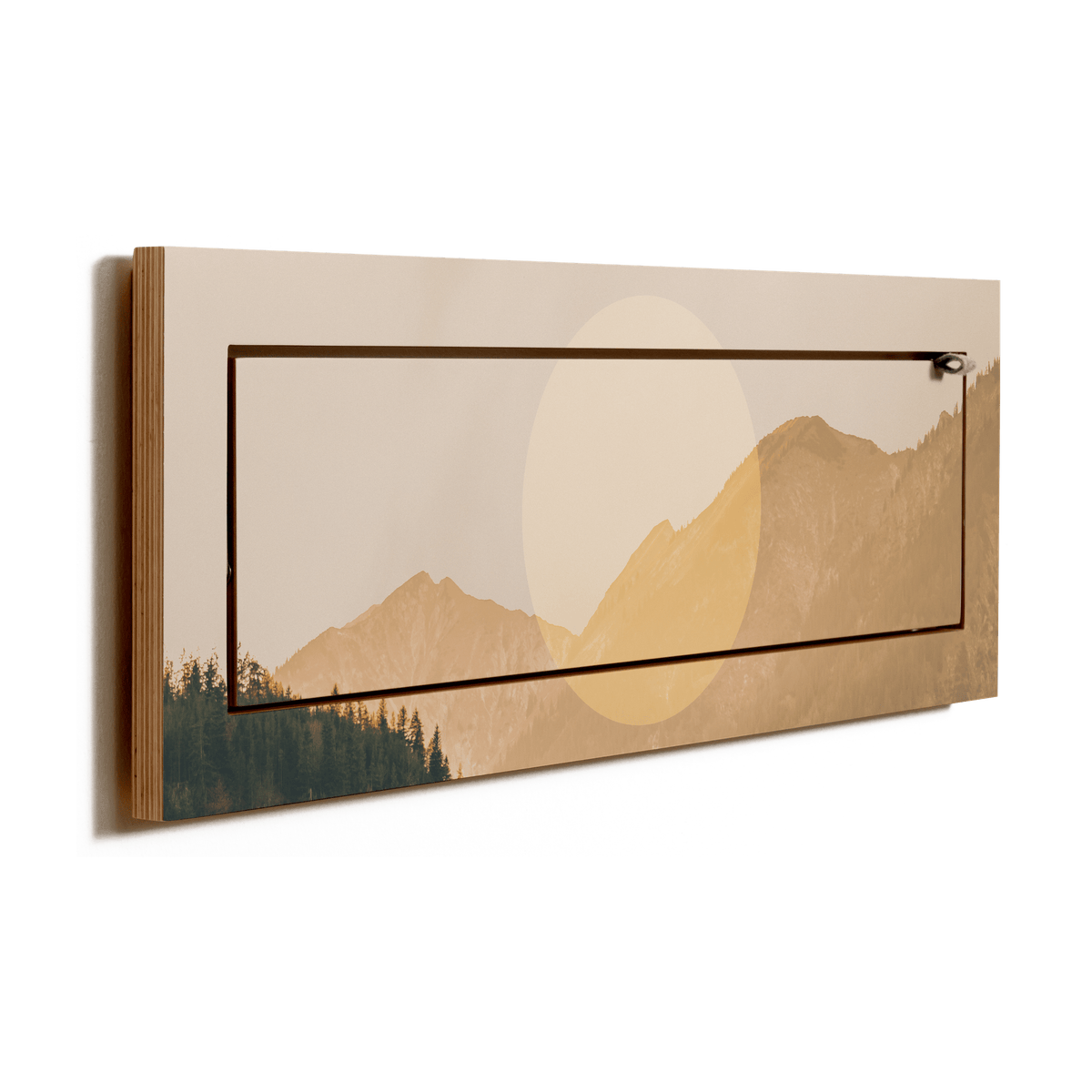 Étagère murale en bouleau beige 27x18x80cm Fläpps Alps - Ambivalenz - The Cool Republic