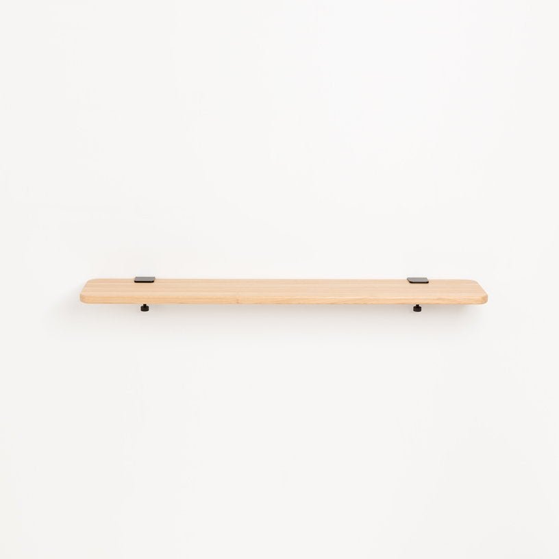 Étagère murale en chêne avec deux accroches blanc crème 90cm Bracket - TIPTOE - The Cool Republic