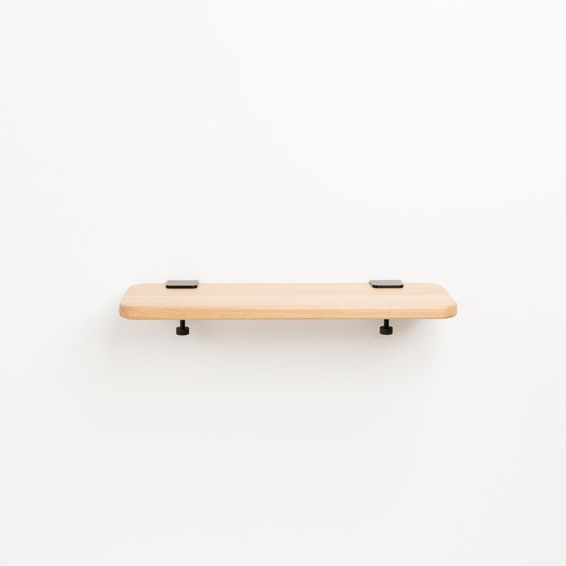Étagère murale en chêne avec deux accroches gris eucalyptus 60cm Bracket - TIPTOE - The Cool Republic