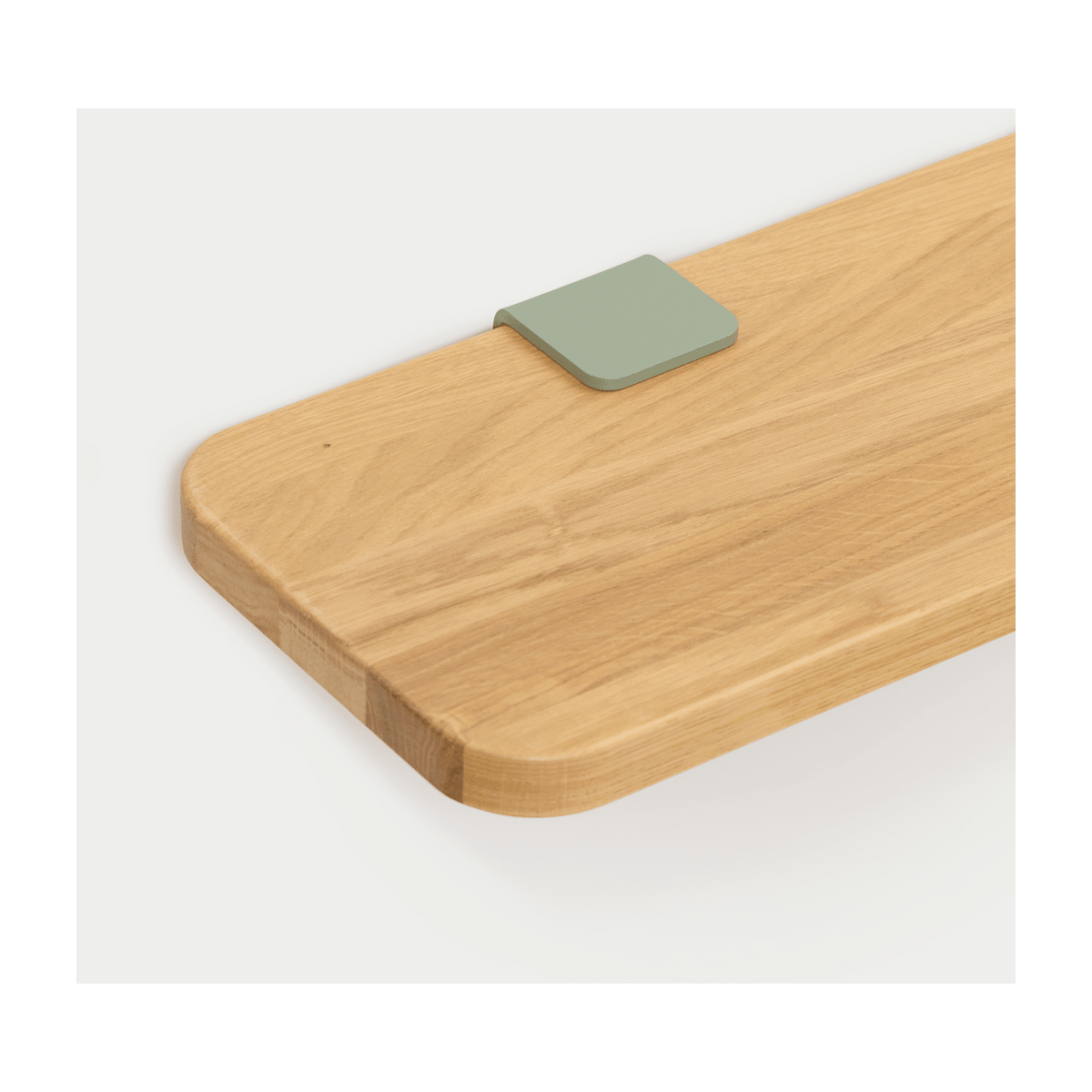Étagère murale en chêne avec deux accroches gris eucalyptus 90cm Bracket - TIPTOE - The Cool Republic