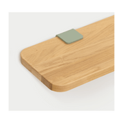 Étagère murale en chêne avec deux accroches gris eucalyptus 90cm Bracket - TIPTOE - The Cool Republic