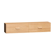Étagère murale en chêne naturel 60x14x12cm Shuno - Hübsch