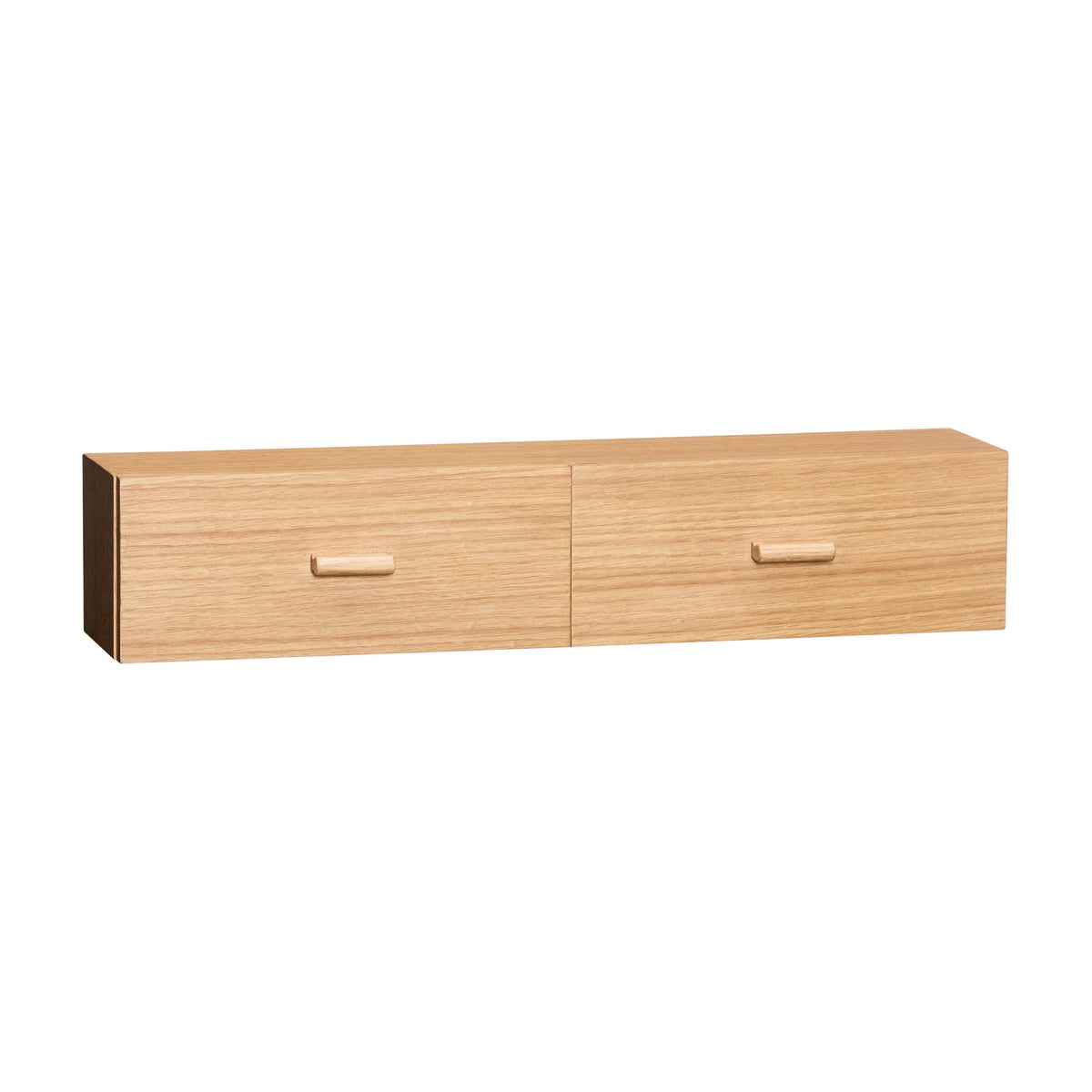 Étagère murale en chêne naturel 60x14x12cm Shuno - Hübsch