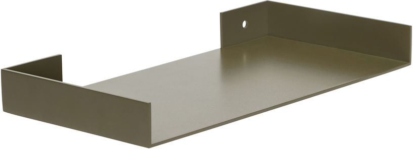 Etagère murale en métal vert foncé 30 x 15 x 3 cm Sheets - Hübsch - The Cool Republic