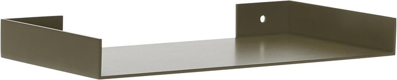 Etagère murale en métal vert foncé 30 x 15 x 3 cm Sheets - Hübsch - The Cool Republic