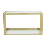 Etagère murale en verre et métal doré 36 cm Nera - Nordal - The Cool Republic