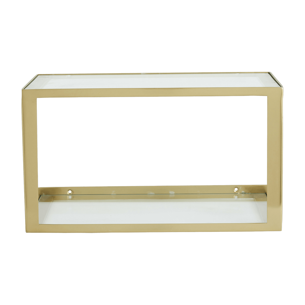 Etagère murale en verre et métal doré 36 cm Nera - Nordal - The Cool Republic