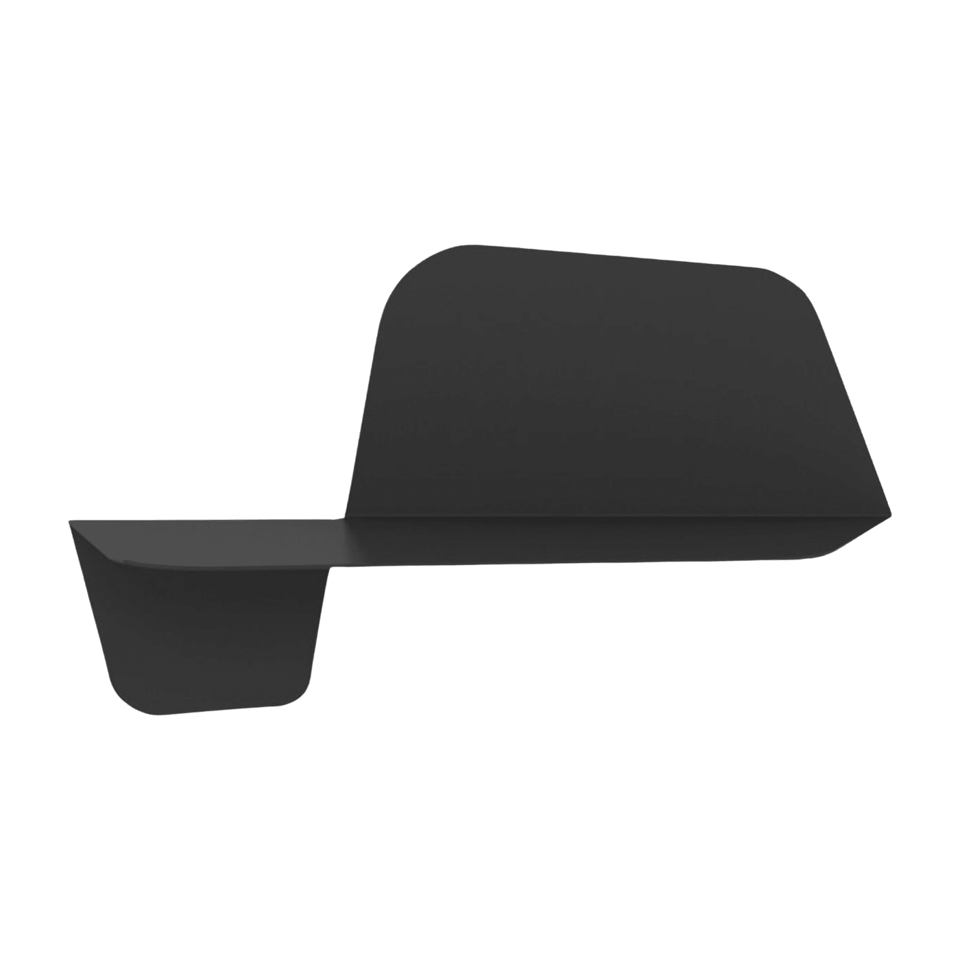 Étagère murale noire 60 cm Flap - Meme Design - The Cool Republic
