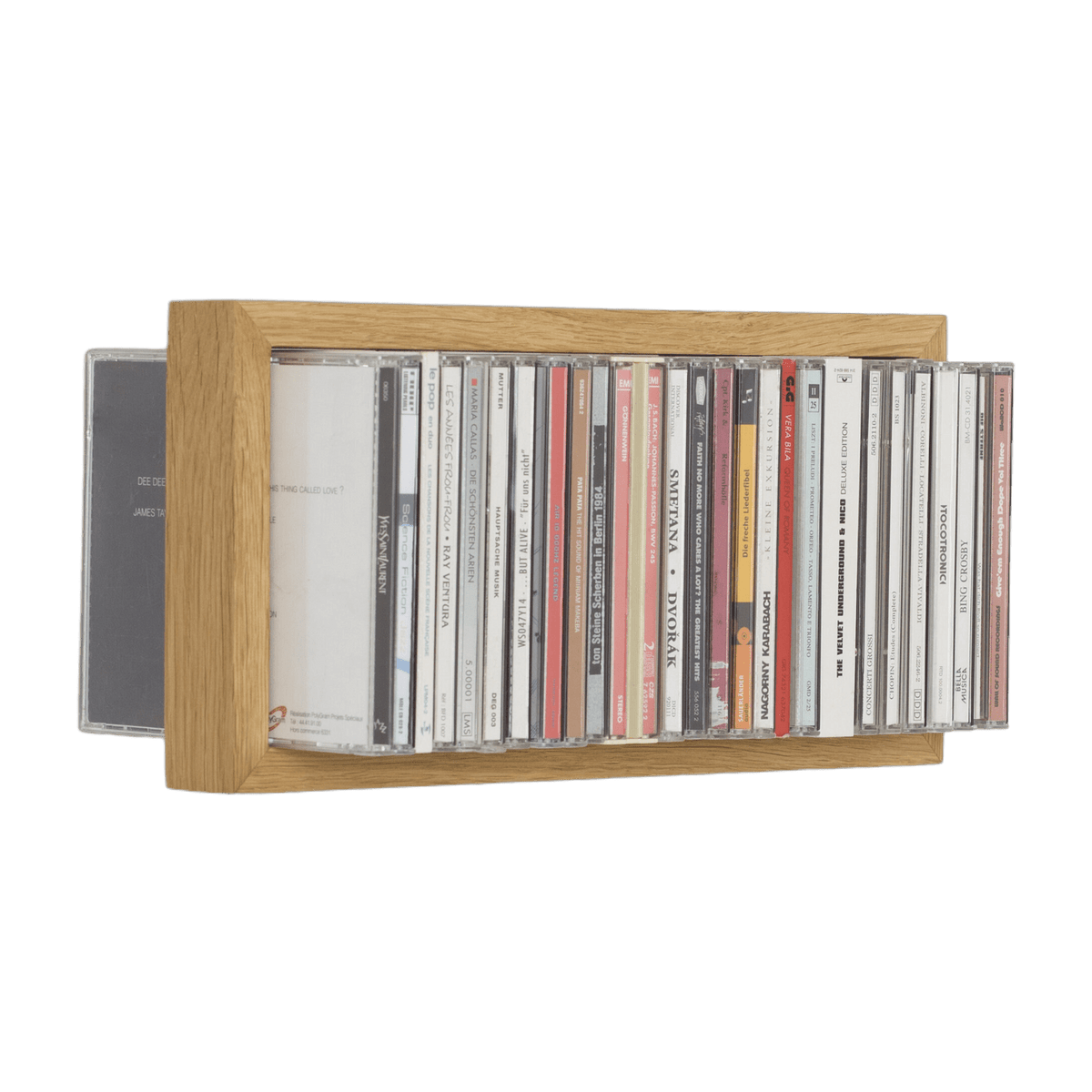 Etagère murale range CD en bois de chêne naturel B-cd 1 - Das kleine b - The Cool Republic